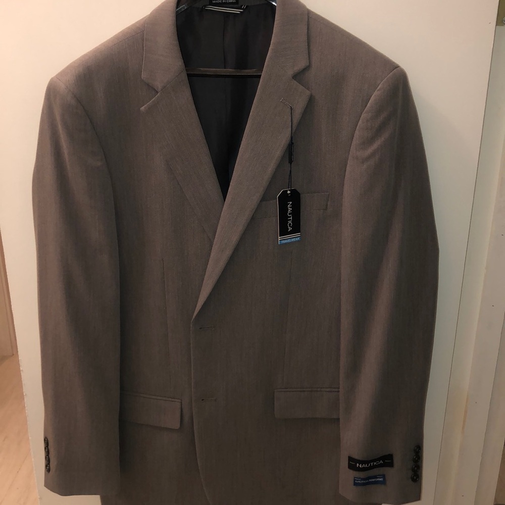 Nautica Travelwear Blazer Gray 44L/38W